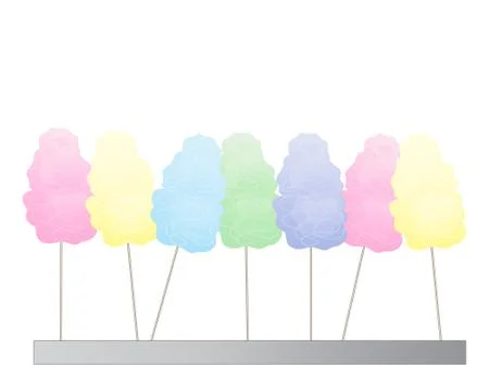 Cotton candy background Stock Illustration