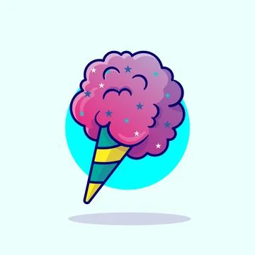 Cotton Candy Stock Illustration