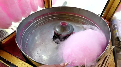 Cotton Candy machine Vídeo Stock 55843379
