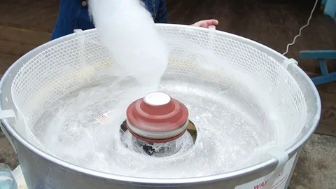 Cotton candy machine Stock Footage 77598254