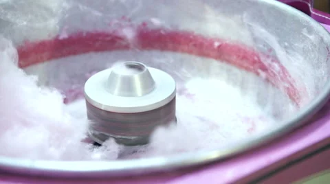 Cotton candy or candy floss machine Stock Footage 44688107