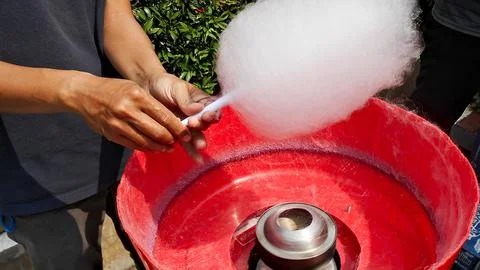 Cotton Candy Processing1 Stock Photos
