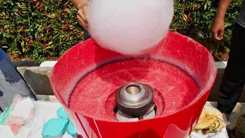 Cotton Candy Processing2 Stock Photos