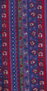 Cotton fabric with a geometric pattern Stock Photos