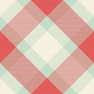 Cotton fabric seamless vector, thread pattern texture textile. Paisley chec.. Stock Illustration