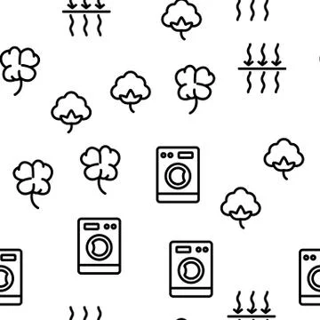 Cotton Fabric Vector Seamless Pattern イラスト素材