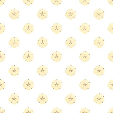 Cotton flower seamless pattern repeating soft textile fibers Stockillustratie