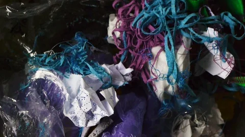 The cotton Garbage. Stock Footage 114421459
