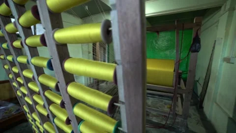 Cotton Handloom Stock Footage 162566568