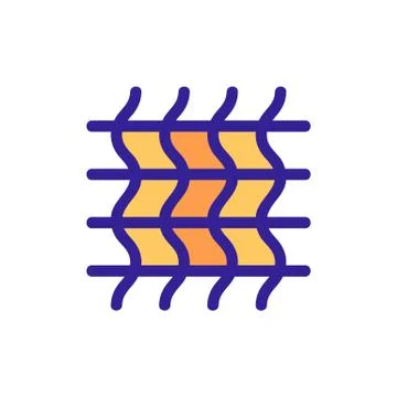 Cotton icon vector. Isolated contour symbol illustration Illustrazione stock