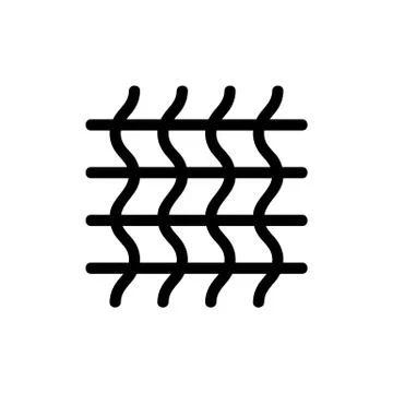 Cotton icon vector. Isolated contour symbol illustration Illustrazione stock