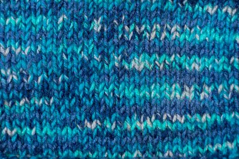 Cotton knitting texture. knitting patterns and facial loops, background Stock Photos
