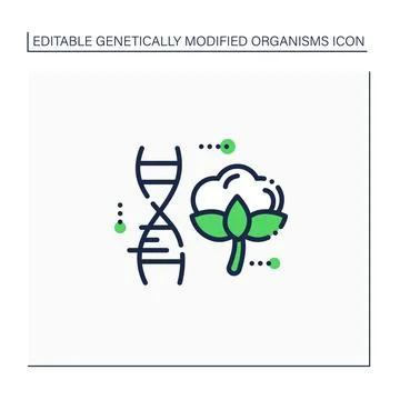 Cotton line icon Stock Illustration