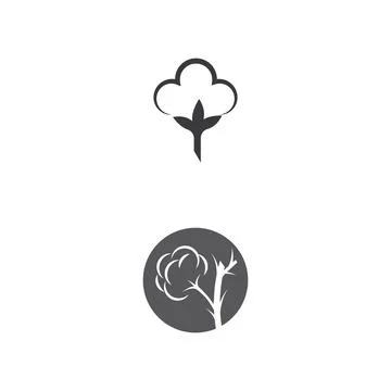Cotton Logo Template vector symbol Illustration