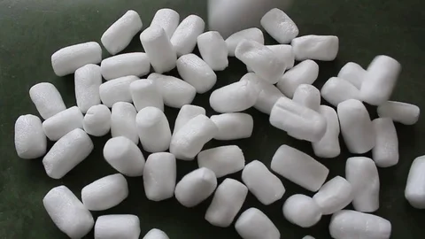 Cotton padding on the floor Stock Footage 78216675