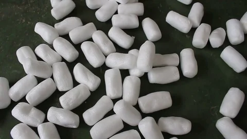 Cotton padding on the floor Stock Footage 78216773