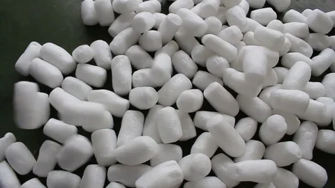 Cotton padding on the floor Stock Footage 78218589