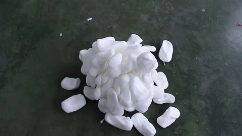 Cotton padding on the floor Stock Footage 78218590