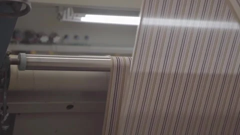 Cotton Printing Machine Stock Footage 248798394