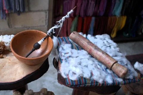 Cotton producion Stock Photos