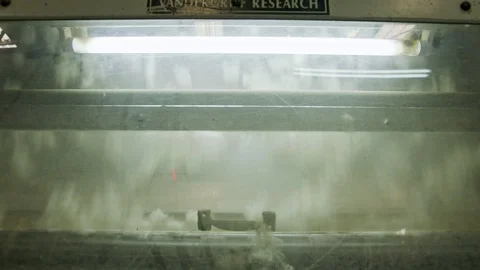 Cotton separation and processing machines in an industrial cotton gin Stock Footage 118604314