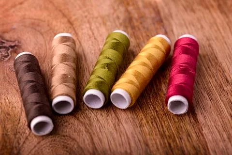 Cotton sewing Stock-Fotos