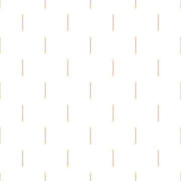 Cotton swab seamless pattern for hygiene and beauty concept Stockillustratie