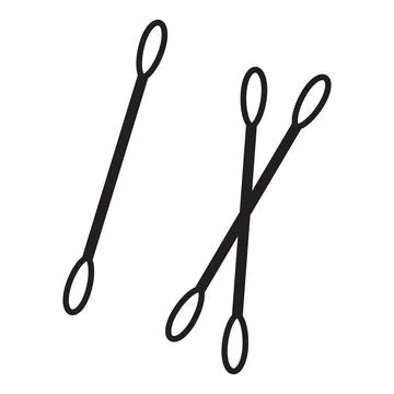 Cotton swabs icon Stock Illustration