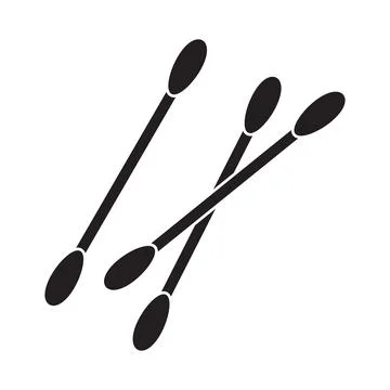 Cotton swabs icon Stock Illustration