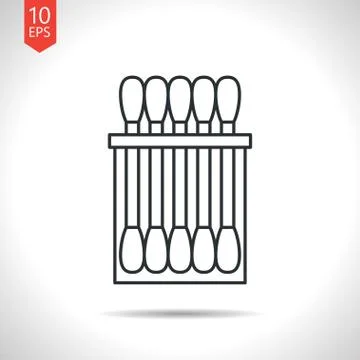 Cotton swabs Stock Illustration
