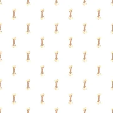 Cotton swabs pattern creating seamless hygiene background Stock Illustration
