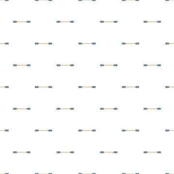 Cotton swabs repeat pattern on white background Stockillustratie