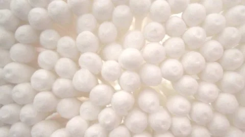 Cotton swabs spinning Stock Footage 63760039