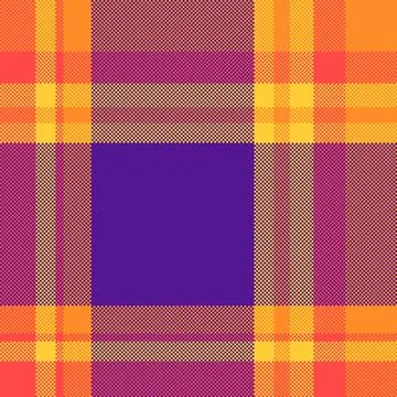 Cotton tartan plaid pattern, hippy background texture vector. Suite fabric .. Illustrazione stock