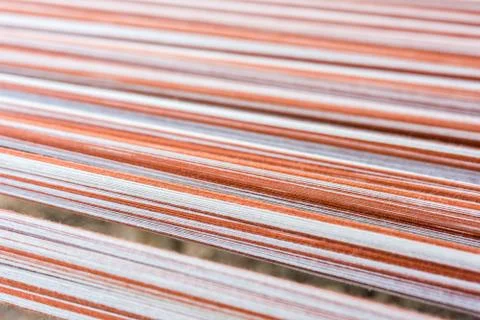 Cotton, Thread for weaving Stock-Fotos