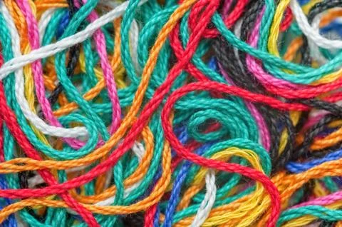 Cotton threads Stock Photos