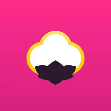 Cotton vector icon Stock Illustration