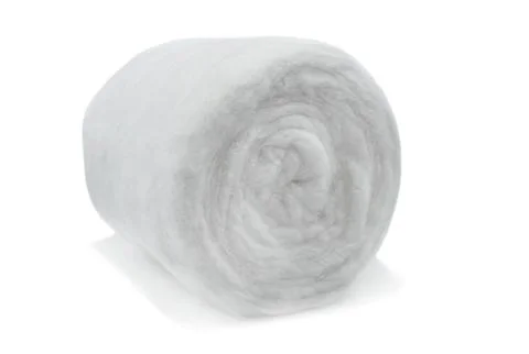 Cotton wool on a white background close-up. Cotton wool for medicine and hous Stock Photos