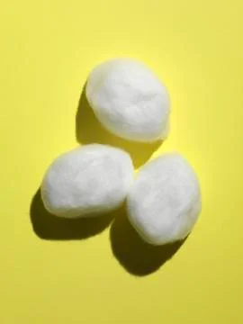 Cotton_balls_detergency_make_up Stock Photos
