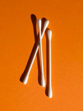 Cotton_swabs_detergency_make_up Stock Photos