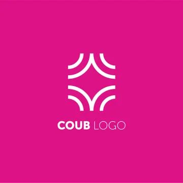 Coub logo. Icon design element. Abstract logo idea for business company. Cons Stock-Illustration