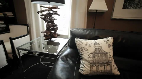 Couch and Lamp Video stock 40803390