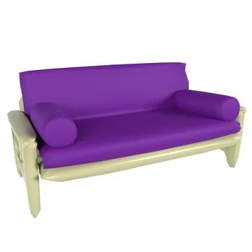 Couch isolated on white background Stock Illustration