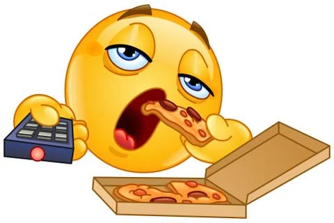 Couch potato emoticon Stock Illustration