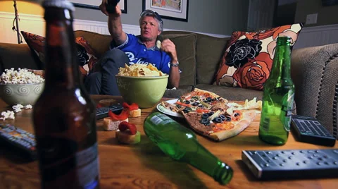 COUCH POTATO Stock Footage 32375418