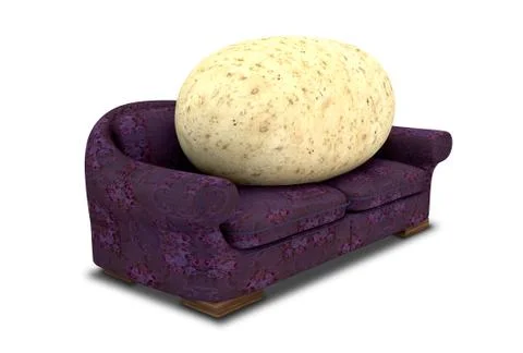Couch potato Stock Illustration