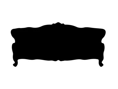 Couch silhouette vector art Stock Illustration