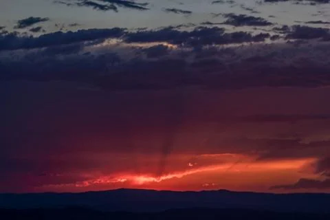 Coucher de soleil Foto stock