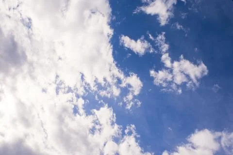 Coudy Sky With Blue Gradient Stock Photos