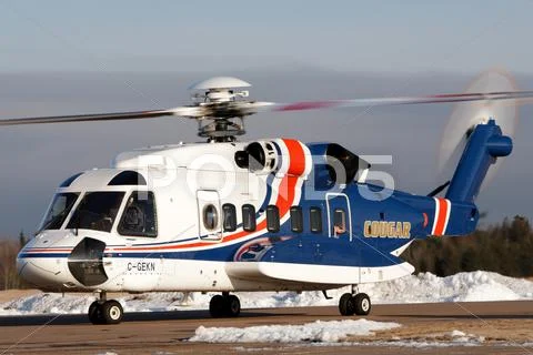 Cougar Helicopters Stock Photos
